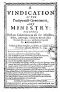 [Gutenberg 44787] • A Vindication of the Presbyteriall-Government and Ministry